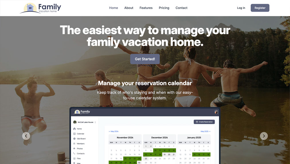 App home page example