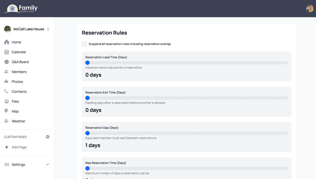 App settings example
